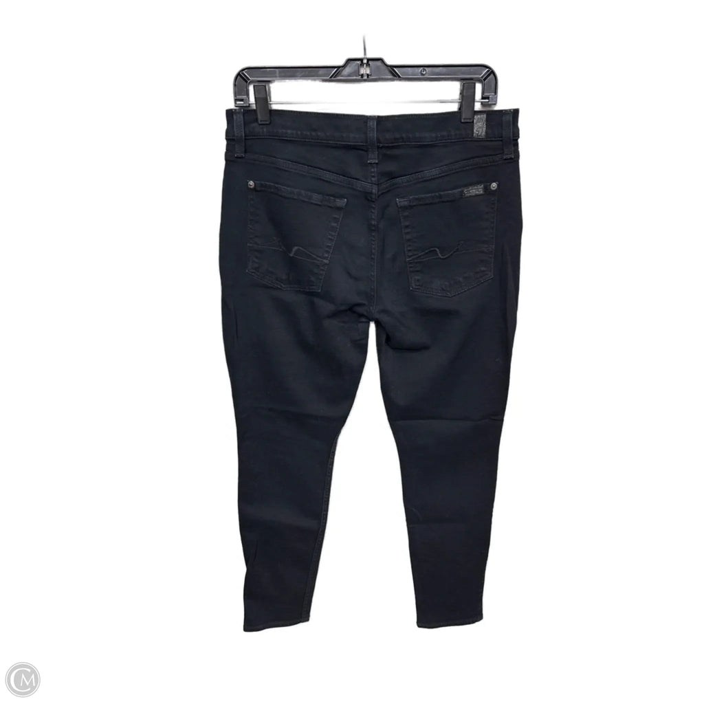 Jeans Skinny By 7 For All Mankind In Black, Size: 14