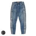 Jeans Skinny By 7 For All Mankind In Blue Denim, Size: 2