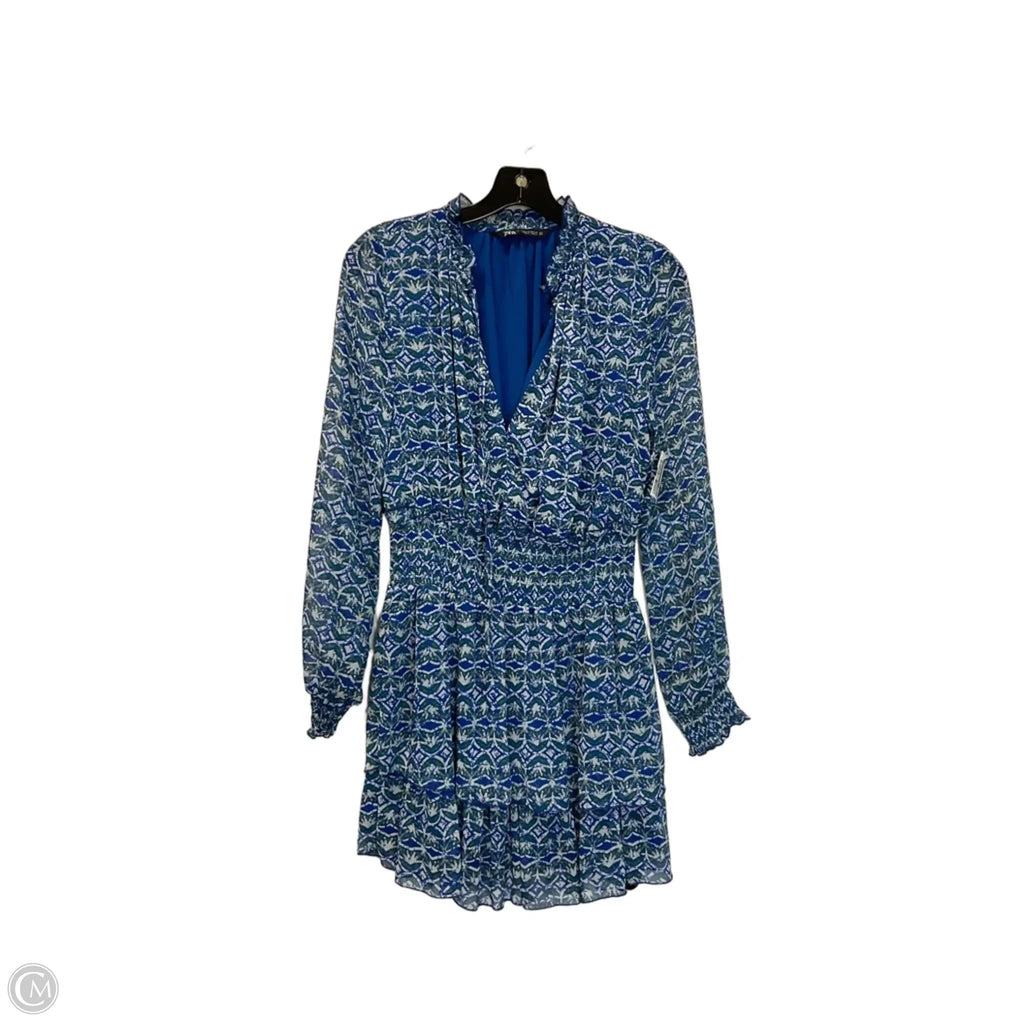 Dress Work By Zara In Blue & Green, Size: Xs