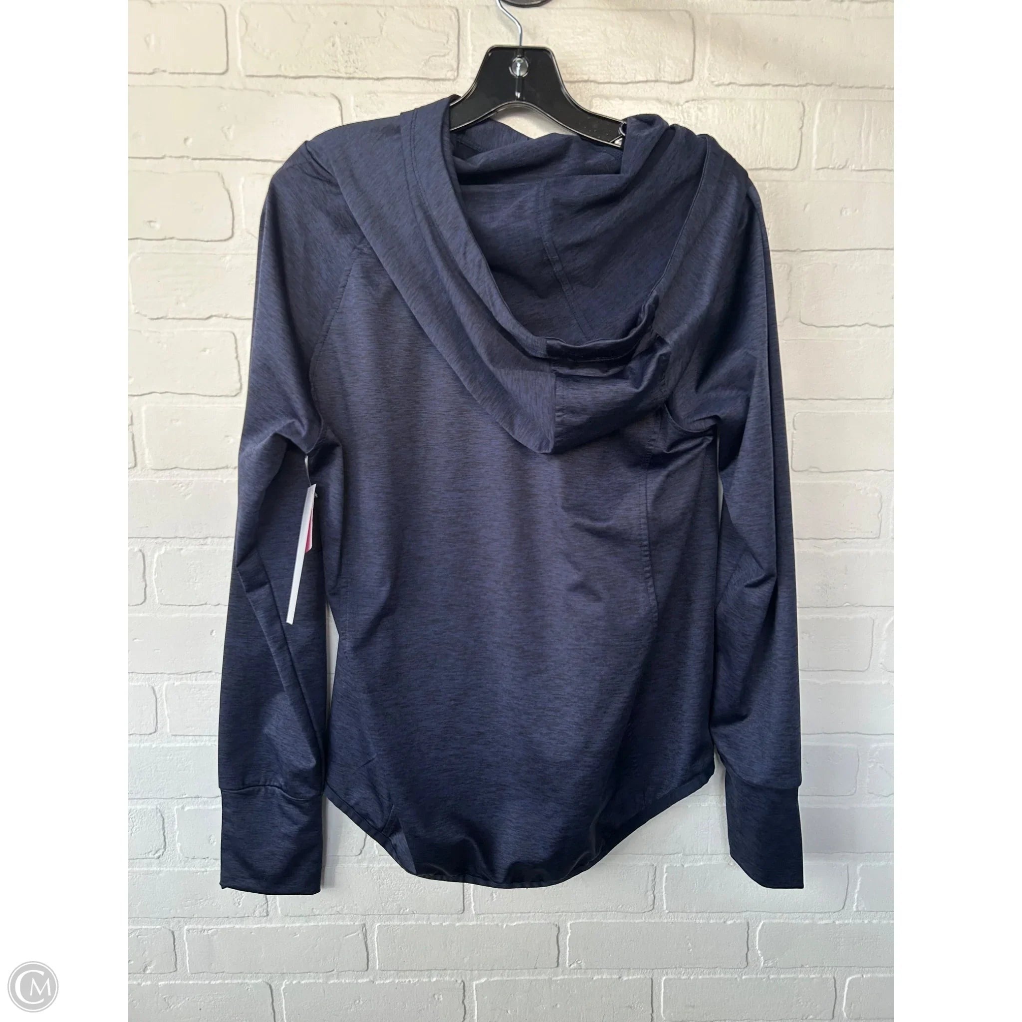 Athletic Sweatshirt Hoodie By 90 Degrees By Reflex In Blue, Size: M