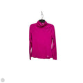 Athletic Top Long Sleeve Collar By Under Armour In Pink, Size: M