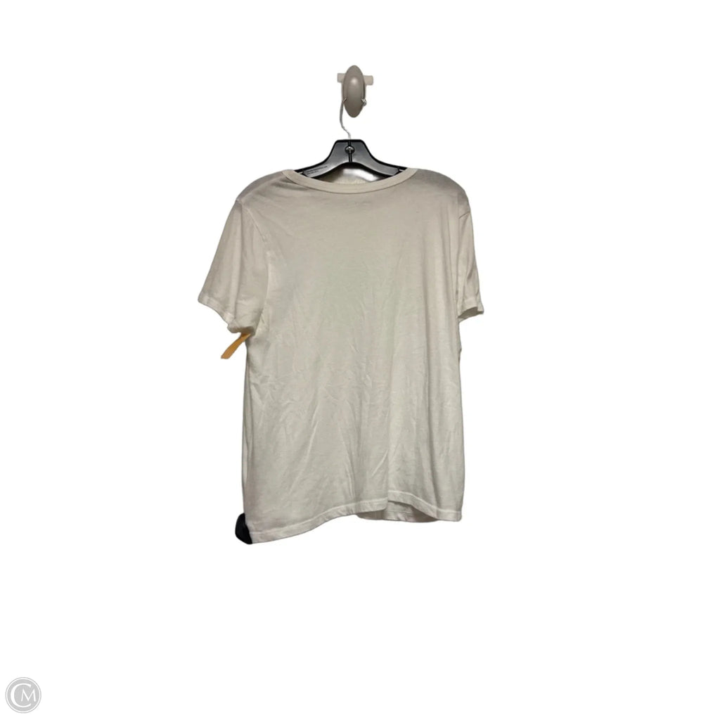 Top Short Sleeve Basic By Old Navy In White, Size: L