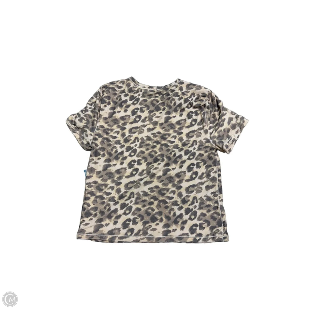 Top Short Sleeve By Skims In Animal Print, Size: M