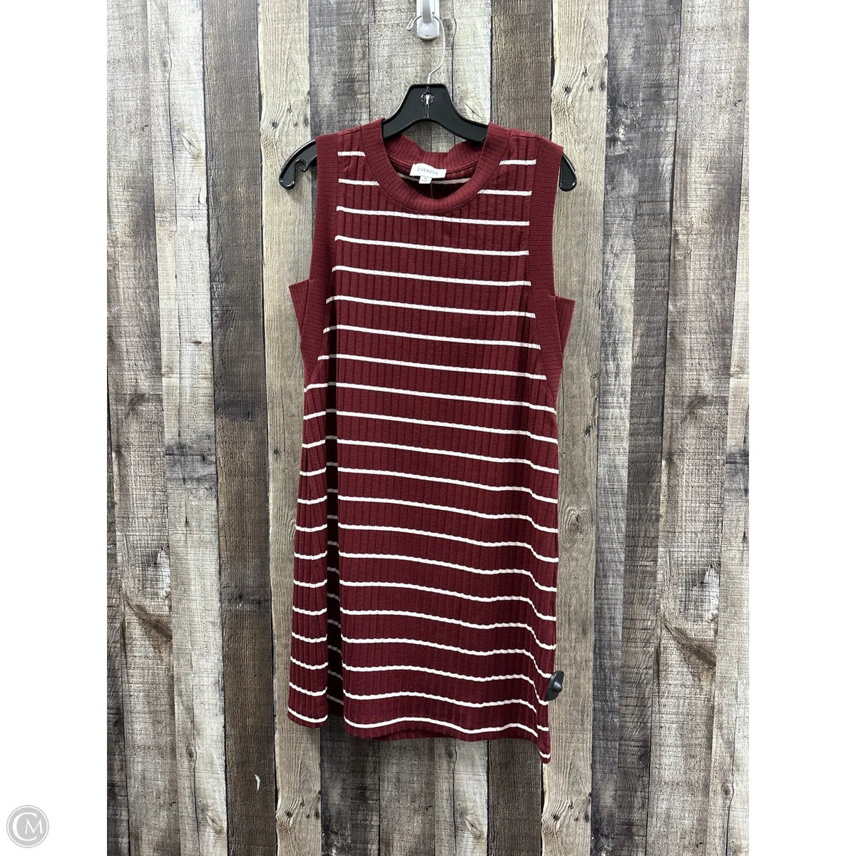 Dress Casual Short By Evereve In Striped Pattern, Size: M