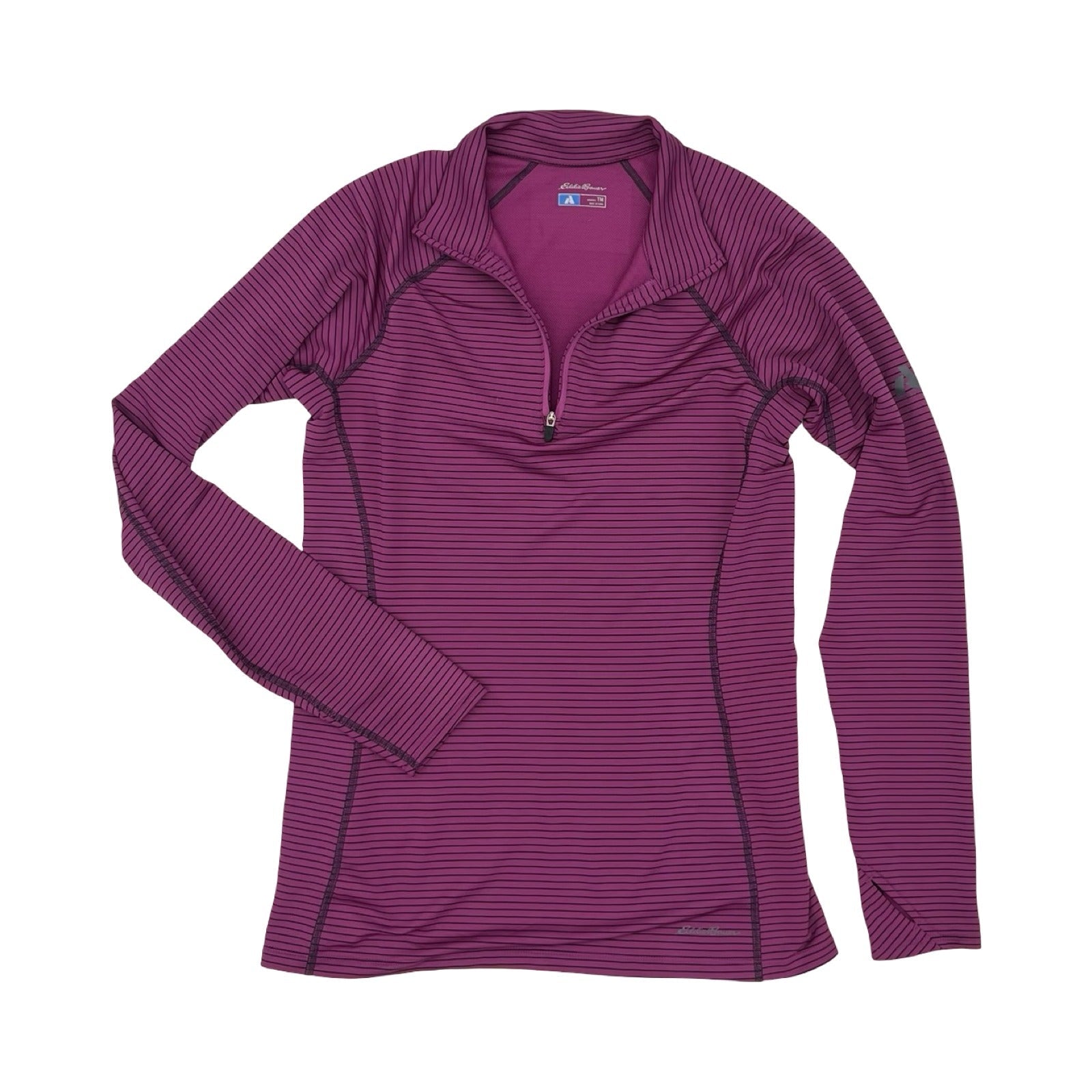 Athletic Jacket By Eddie Bauer In Purple, Size:M