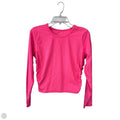Athletic Top Long Sleeve Crewneck By Lululemon In Pink, Size: 8