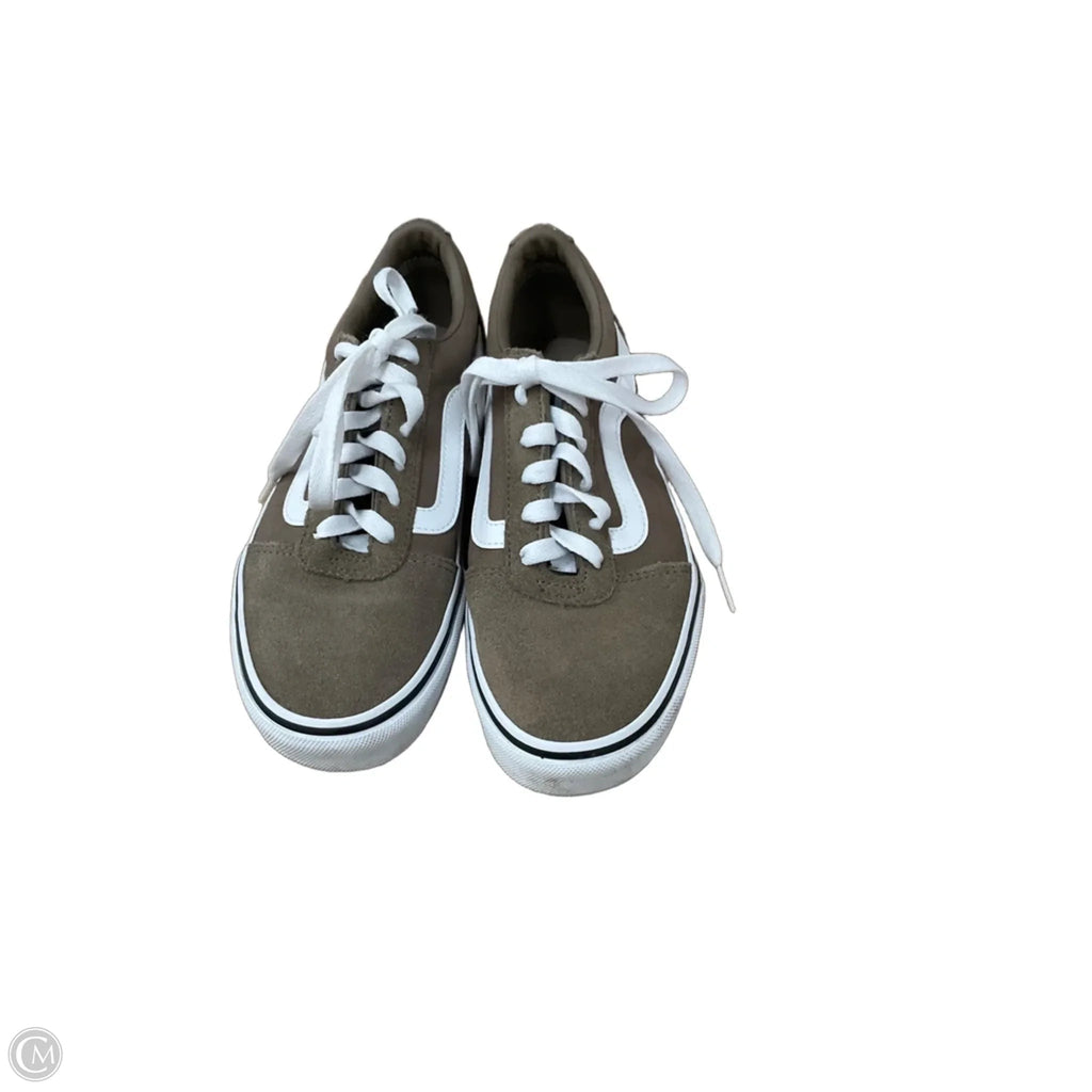 Shoes Sneakers By Vans In Tan, Size: 6.5