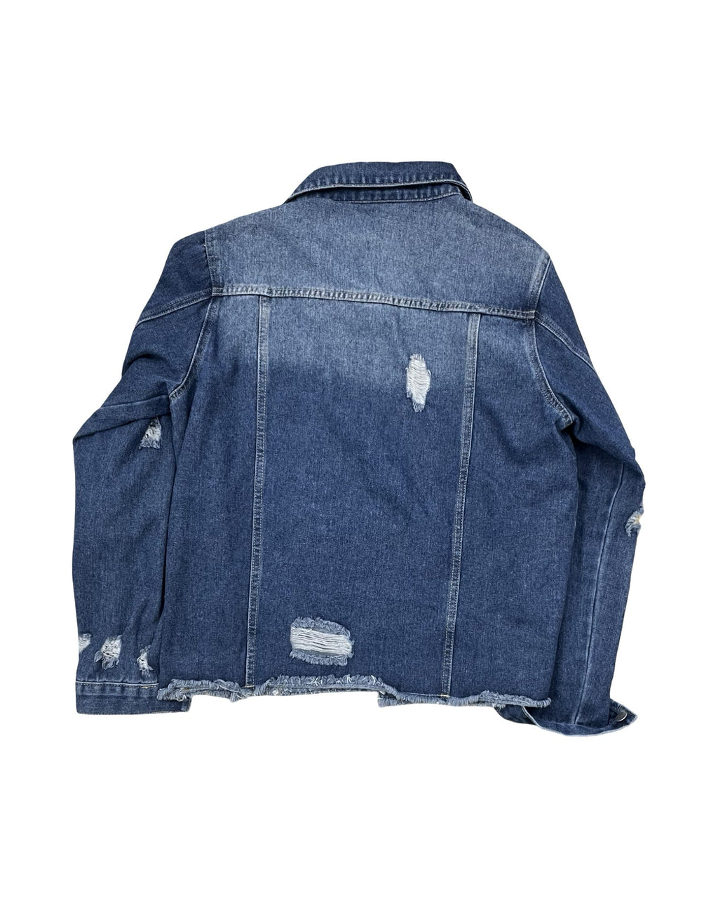 Jacket Denim By Clothes Mentor In Blue Denim, Size:L
