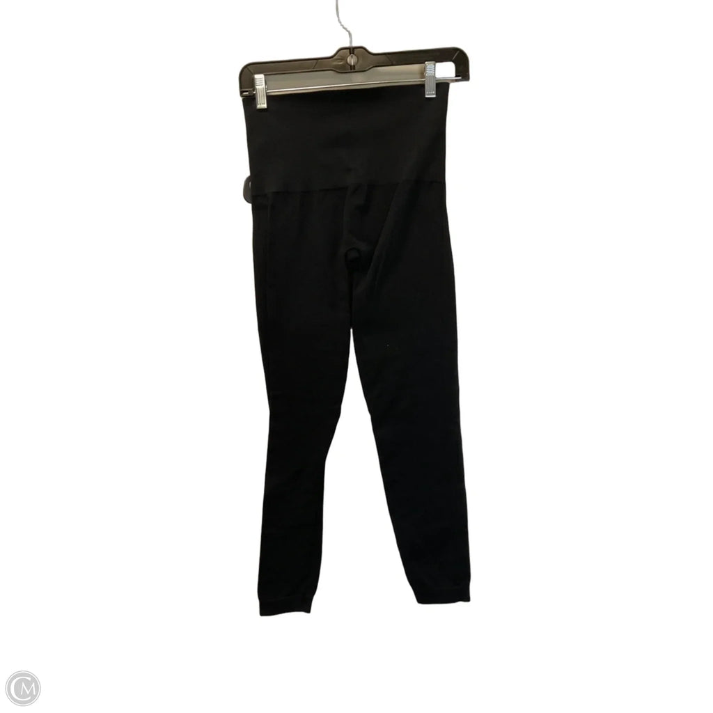 Athletic Leggings Capris By Spanx In Black, Size: L