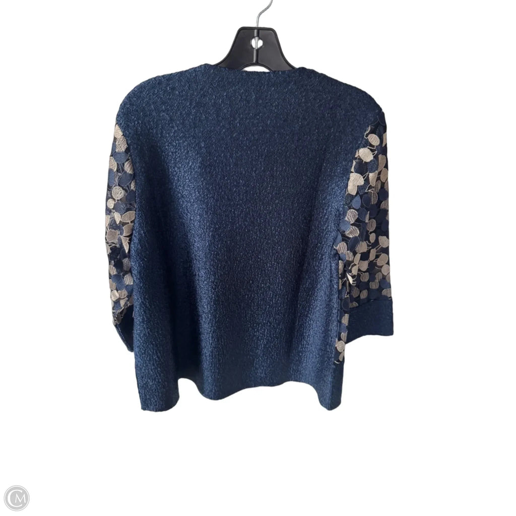 Jacket Other By Chicos In Blue & Gold, Size: M