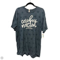 Top Short Sleeve By Code Vi In Navy, Size: 2x