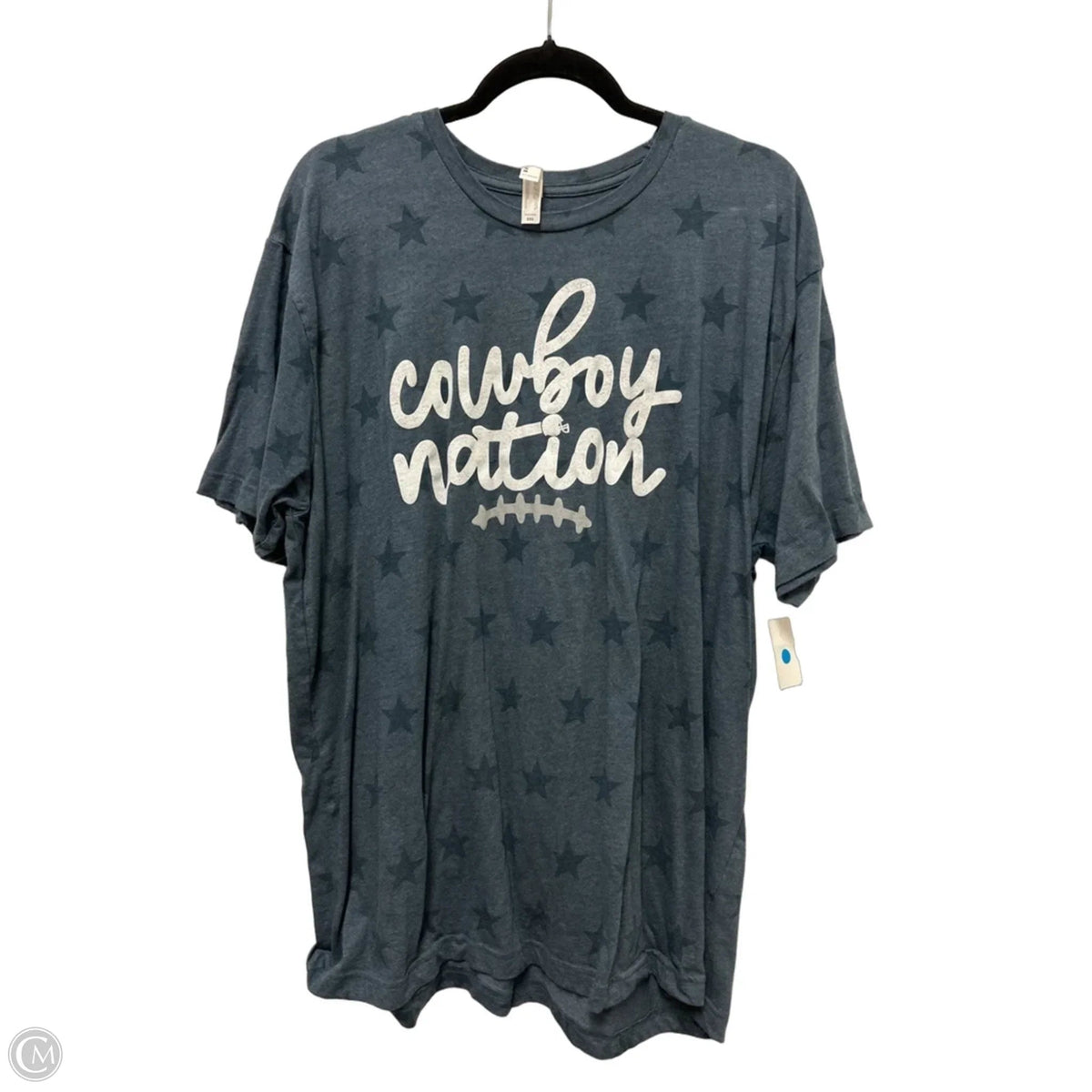 Top Short Sleeve By Code Vi In Navy, Size: 2x