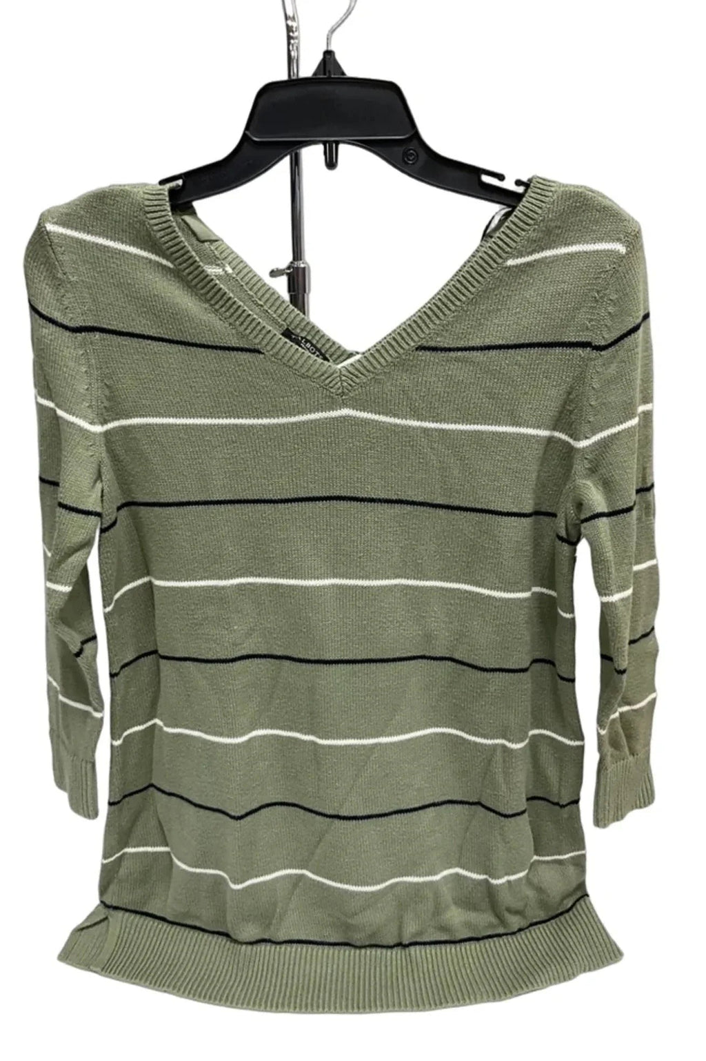Top 3/4 Sleeve By Talbots In Green, Size: Xs