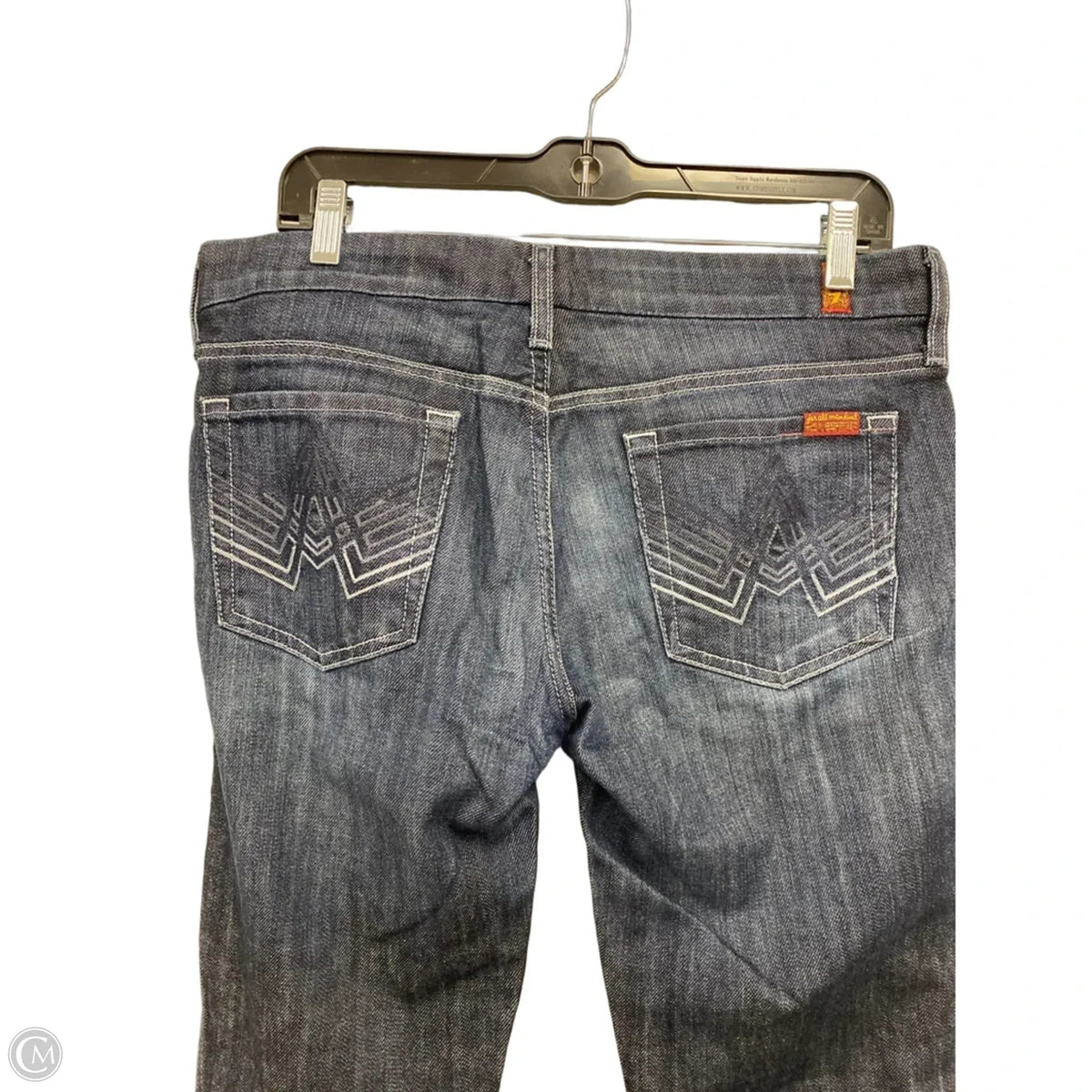 Jeans Flared By 7 For All Mankind In Blue Denim, Size: 10
