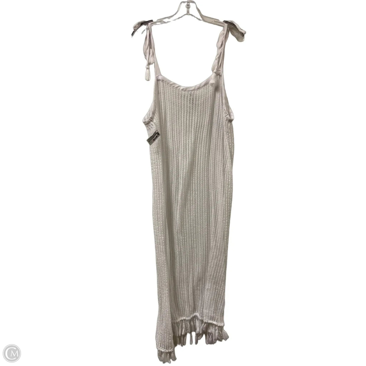 Dress Casual Maxi By Time And Tru In White, Size: 3x