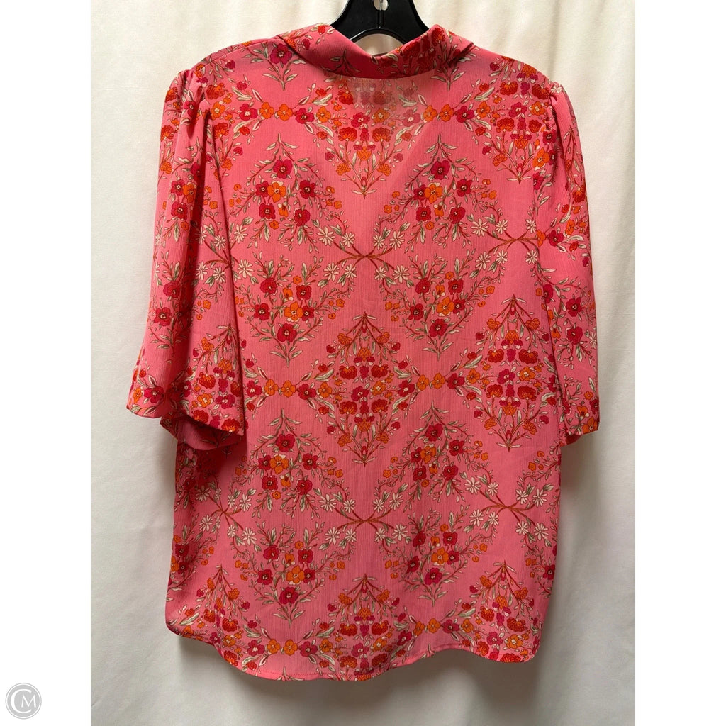 Top Short Sleeve By Clothes Mentor In Pink, Size: M
