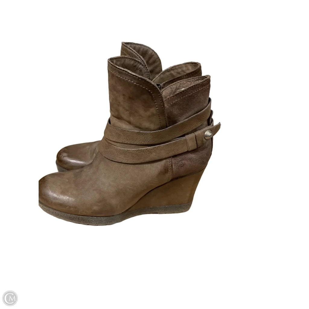 Boots Ankle Heels By Miz Mooz In Brown, Size: 7.5
