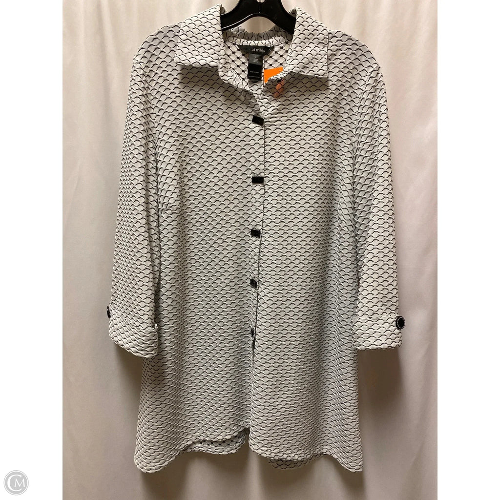 Cardigan By Ali Miles In Black & White, Size: L
