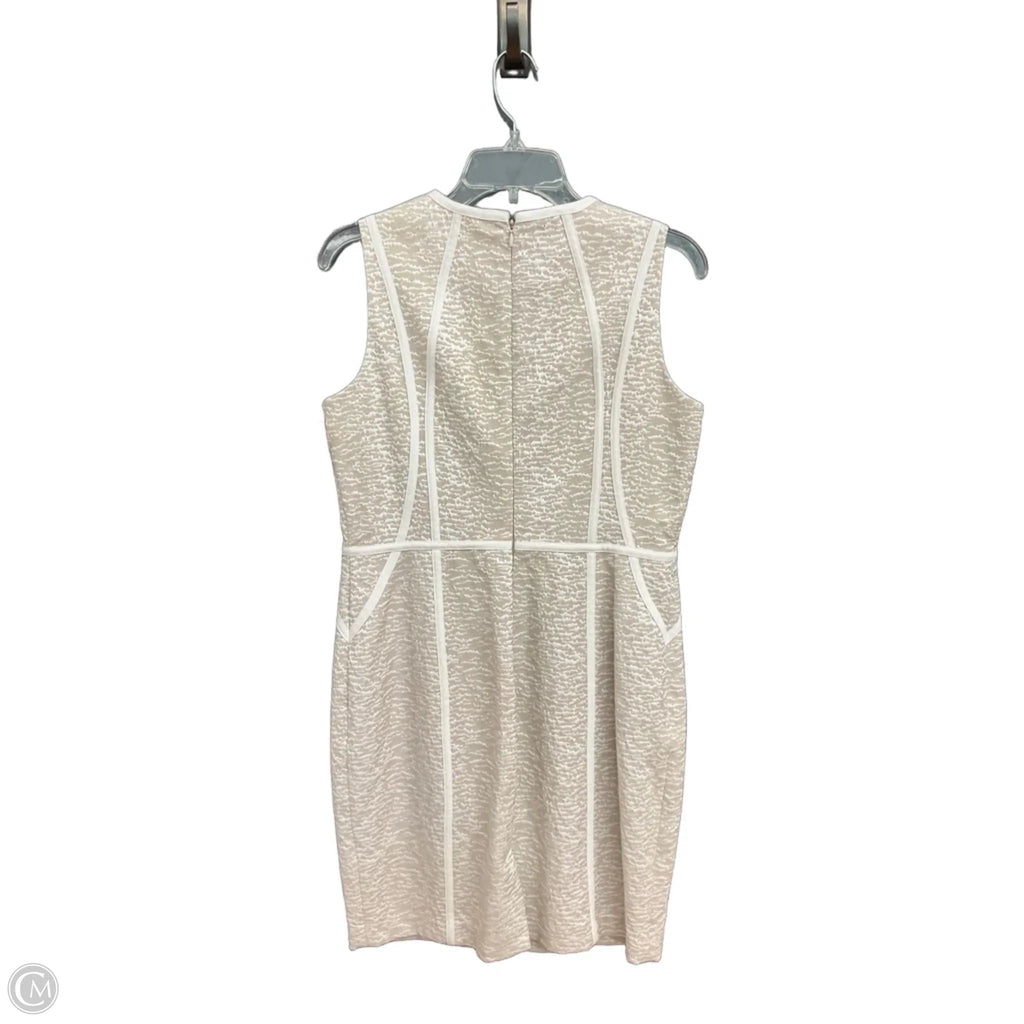 Dress Work By Calvin Klein In Cream, Size: Lp