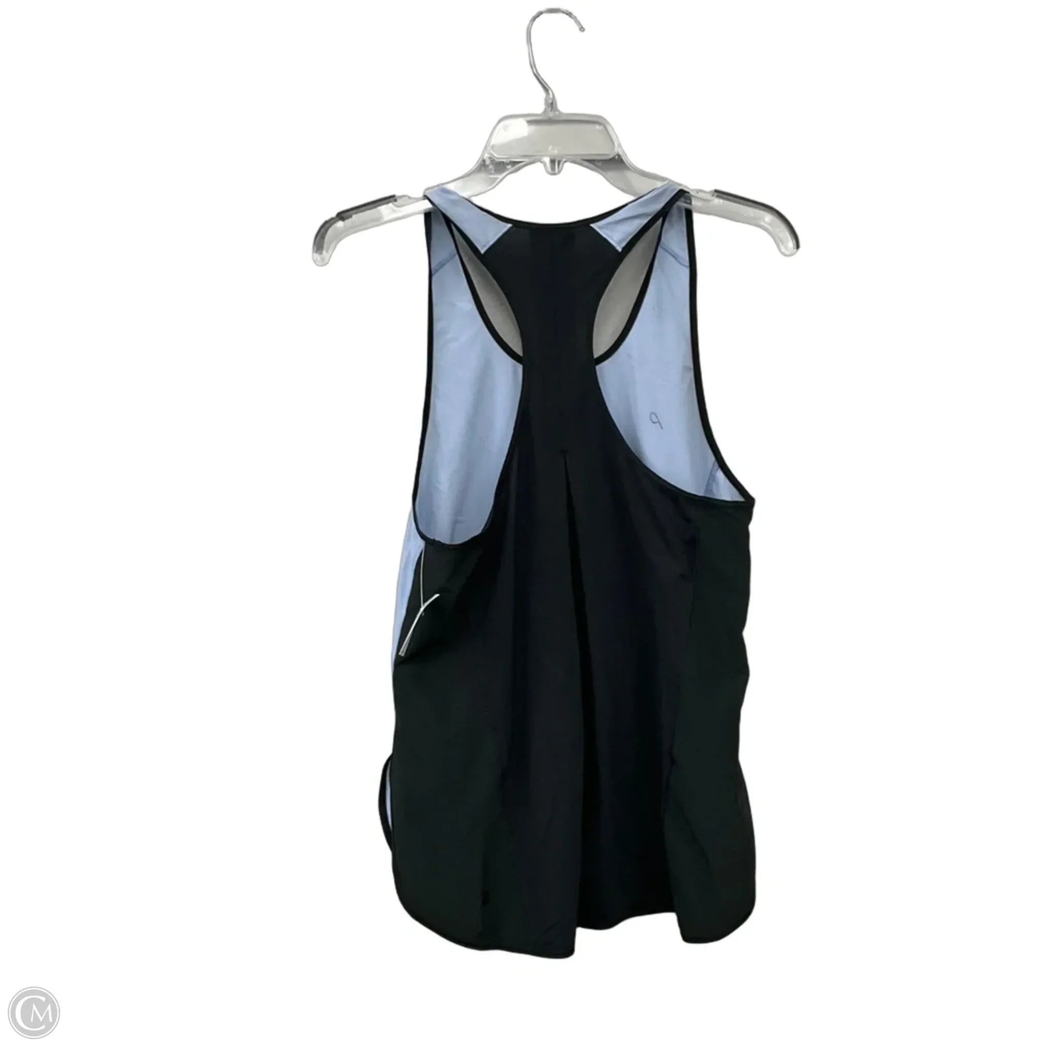 Athletic Tank Top By Lululemon In Black & Blue, Size: 4