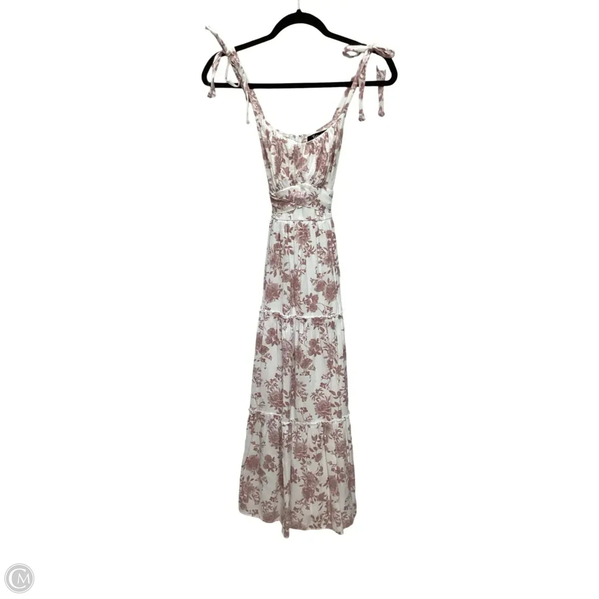 Dress Casual Maxi By Trixxi In Pink & White, Size: M