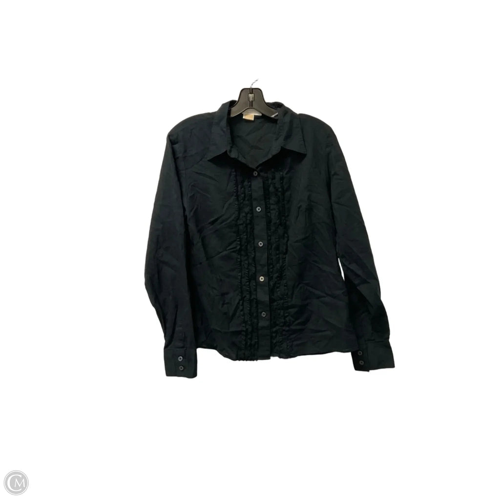 Top Long Sleeve By Michael By Michael Kors In Black, Size: 12