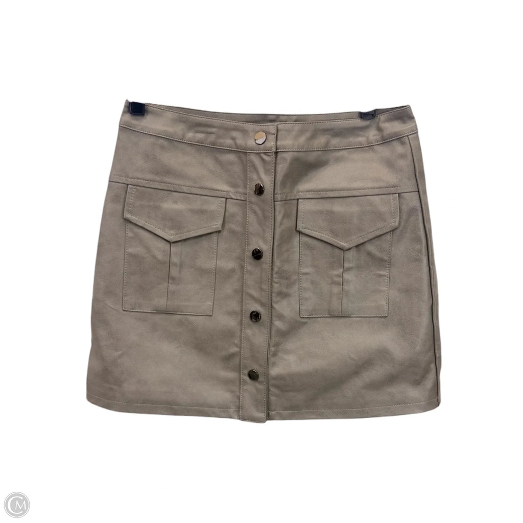 Skirt Mini & Short By She + Sky In Taupe, Size: S