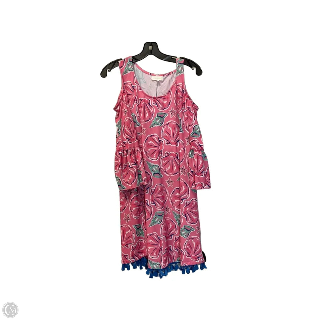 Dress Casual Short By Simply Southern In Pink, Size: M