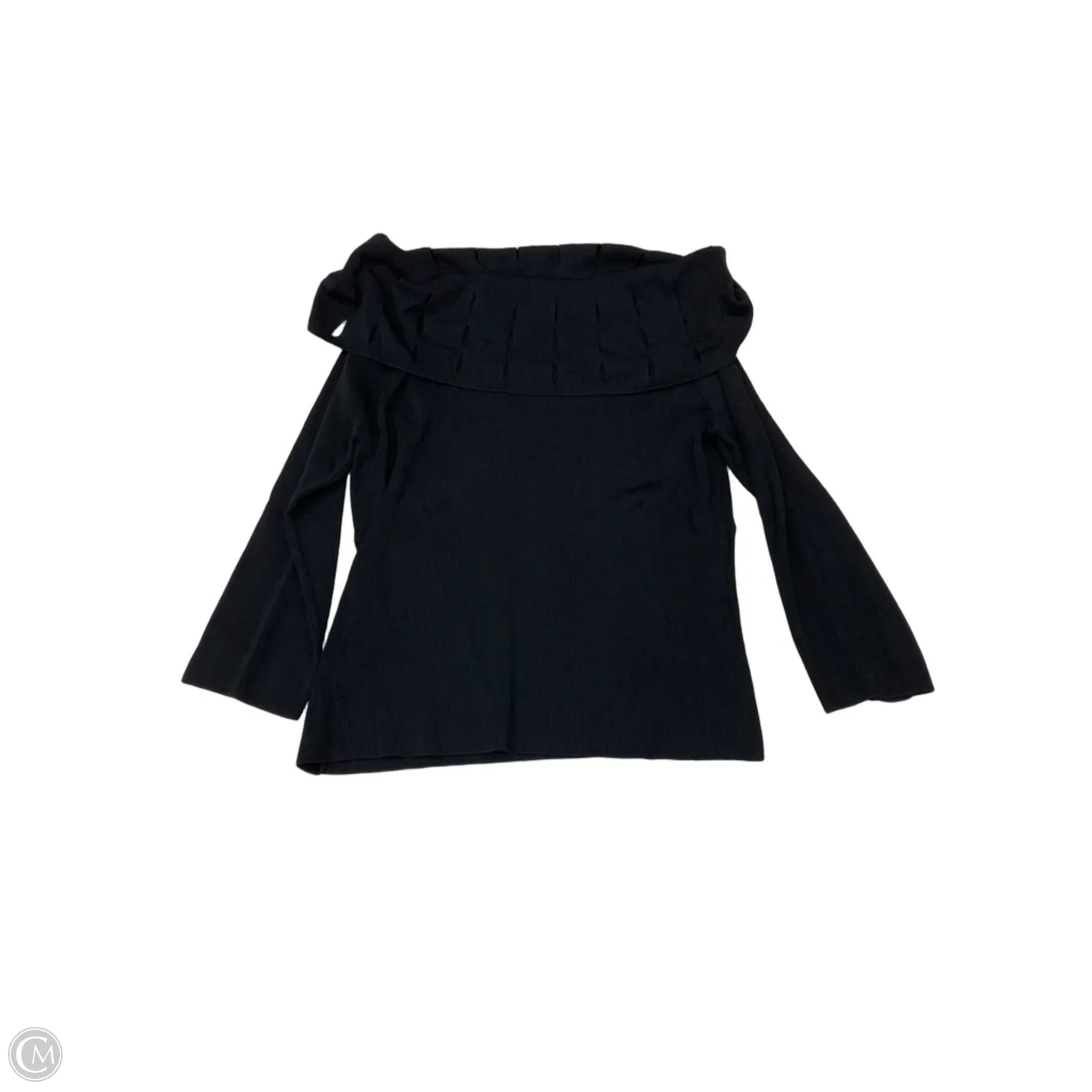 Top Long Sleeve By Cyrus In Black, Size: L