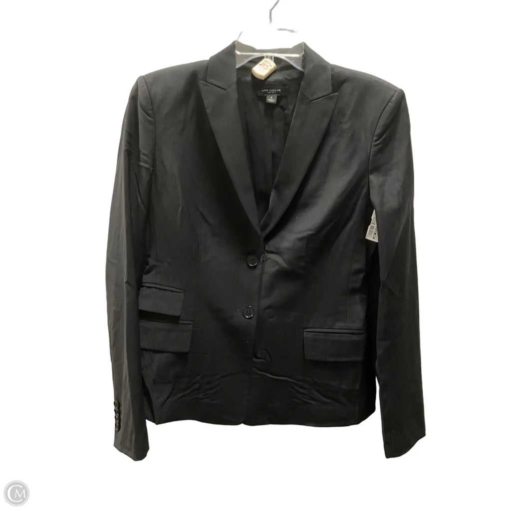 Jacket Other By Ann Taylor In Black, Size: 4