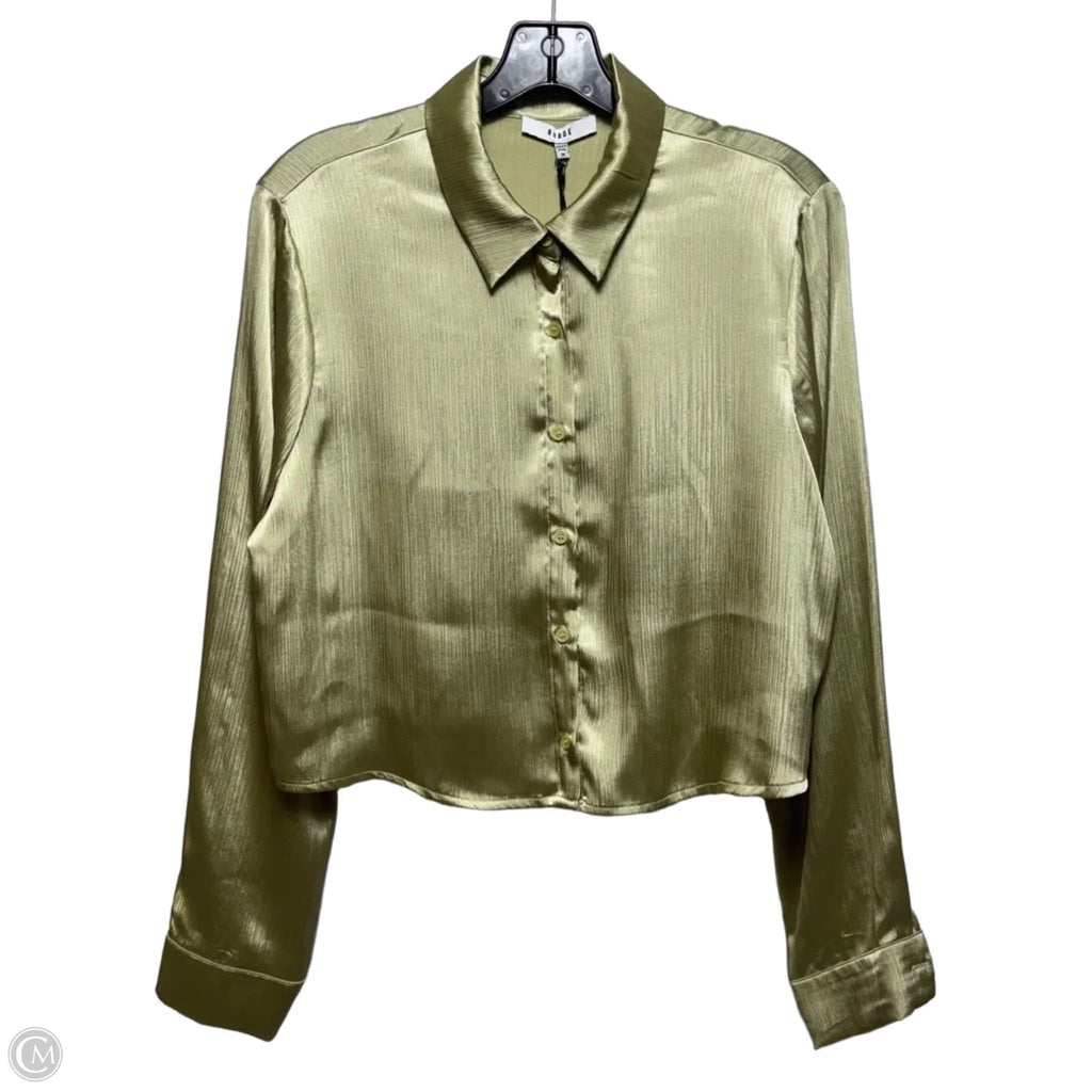 Top Long Sleeve By Ro & De In Green, Size: M