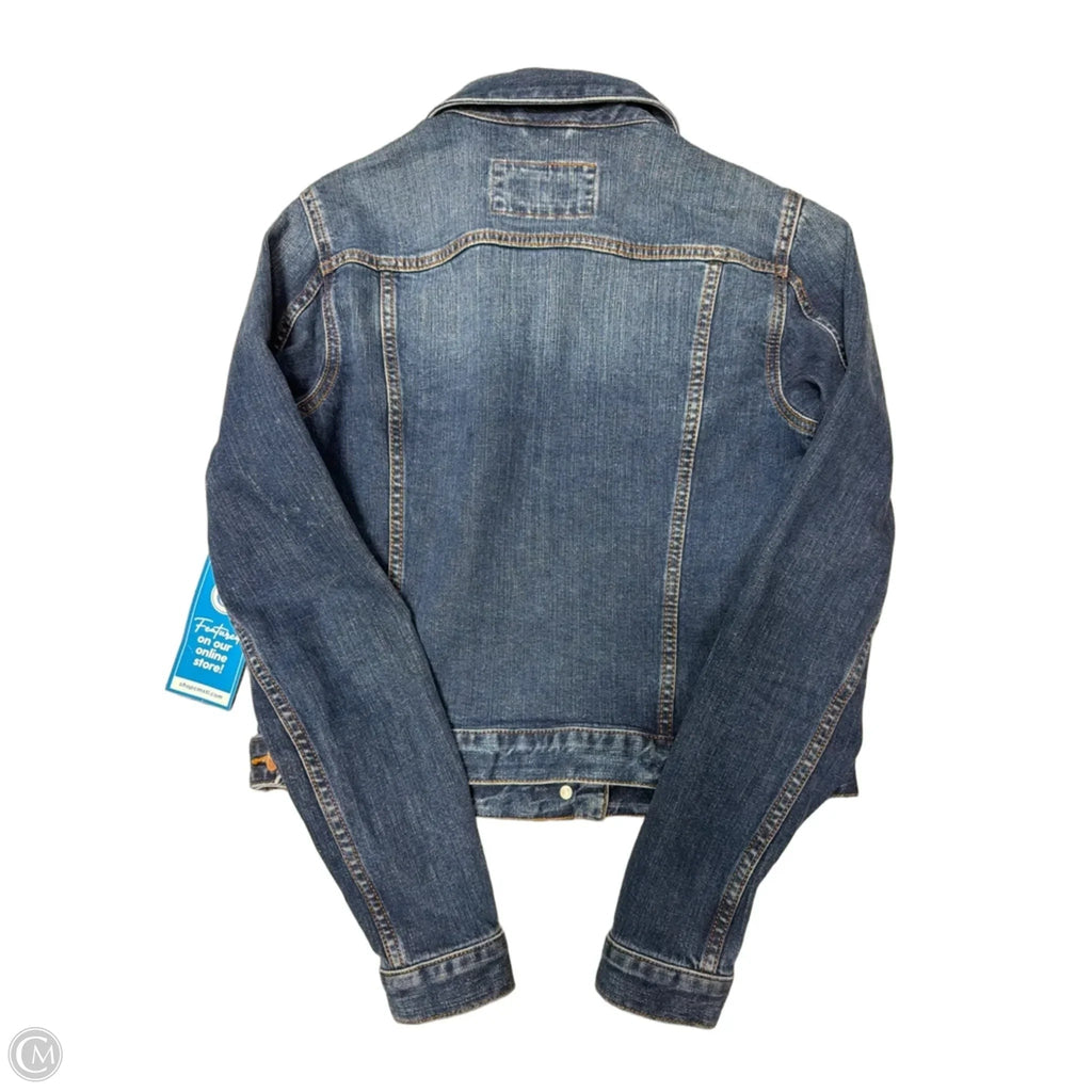 Jacket Denim By Loft In Blue Denim, Size: Xs