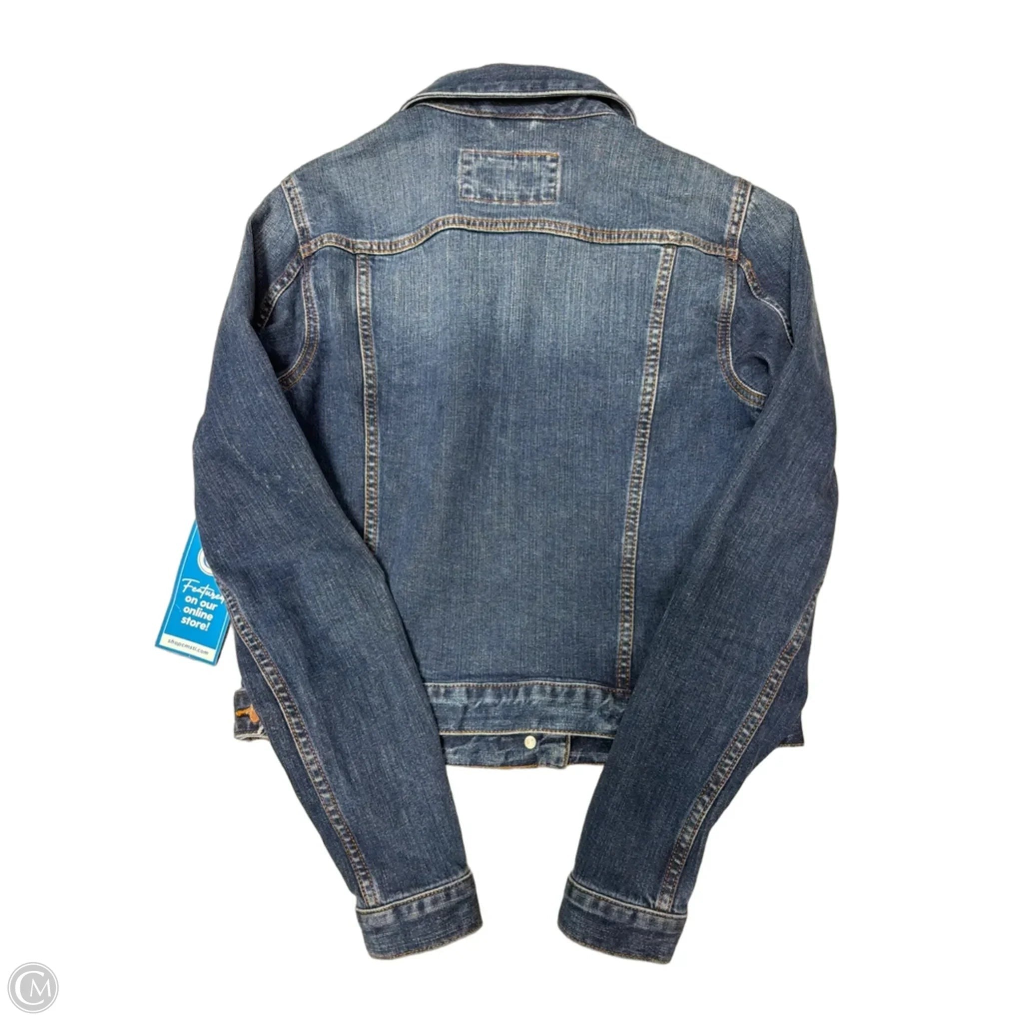 Jacket Denim By Loft In Blue Denim, Size: Xs