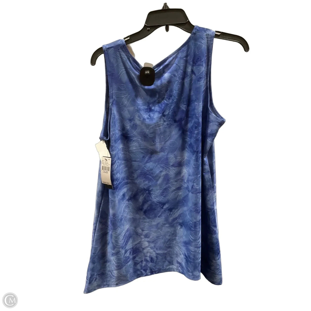 Top Sleeveless By Ab Studio In Blue, Size: L