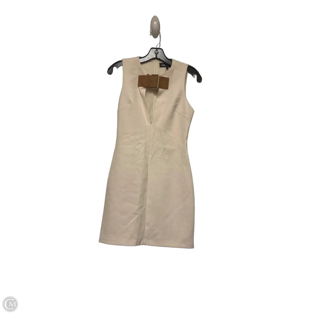 Dress Casual Short By Zara In Cream, Size: S