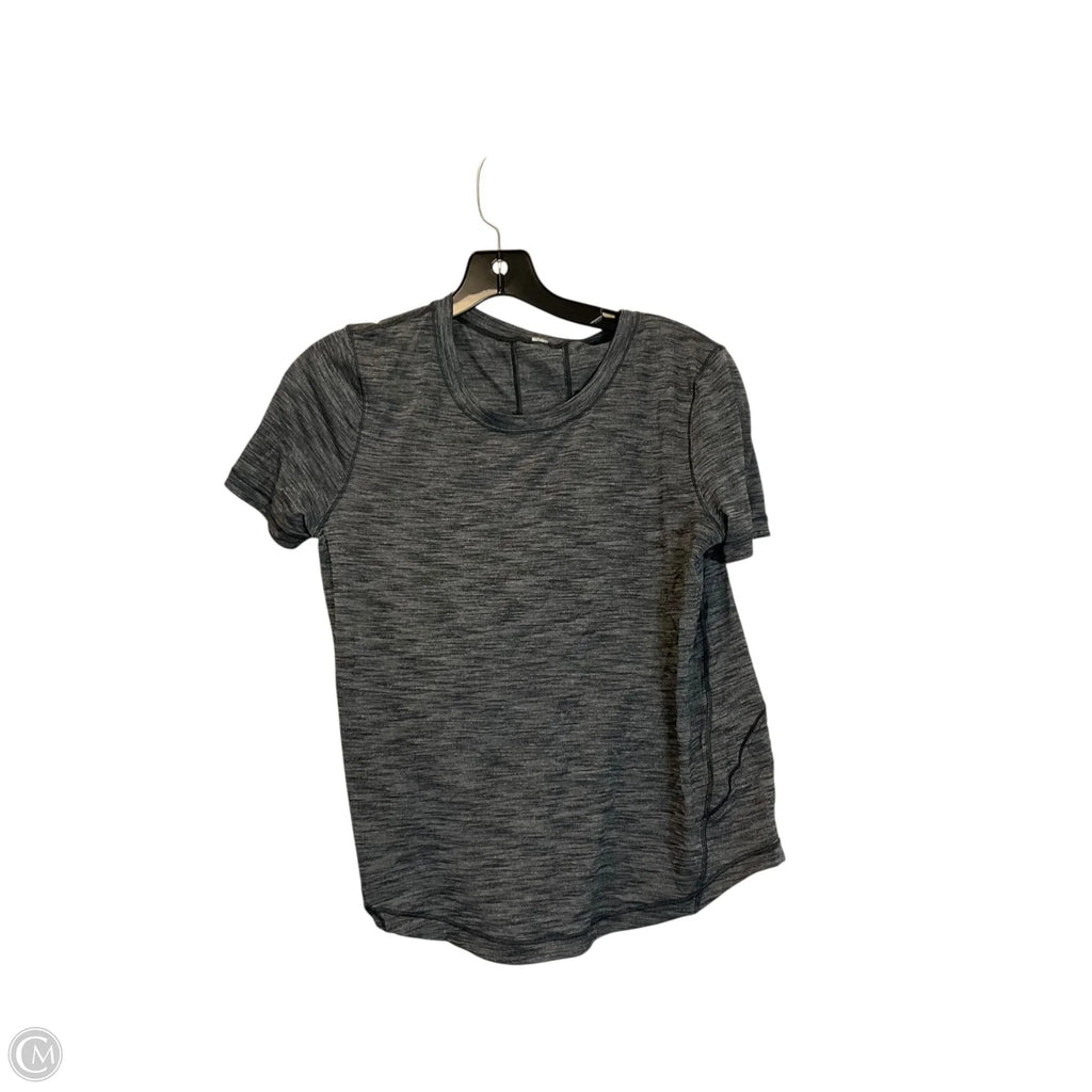 Athletic Top Short Sleeve By Lululemon In Grey
