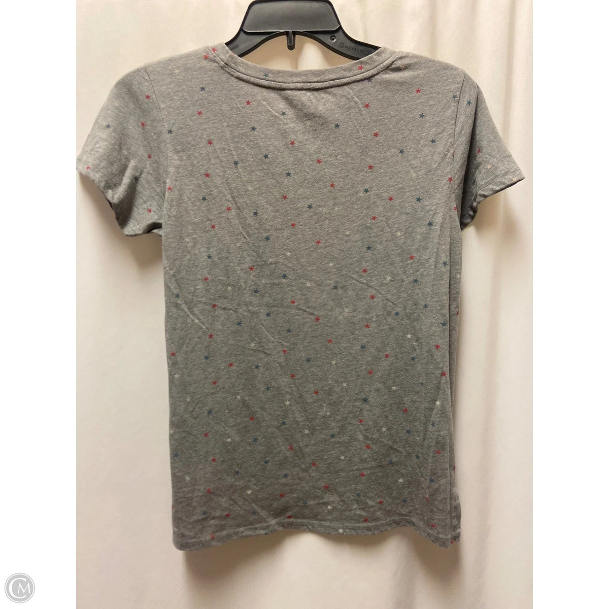 Top Short Sleeve By Lucky Brand In Grey, Size: S