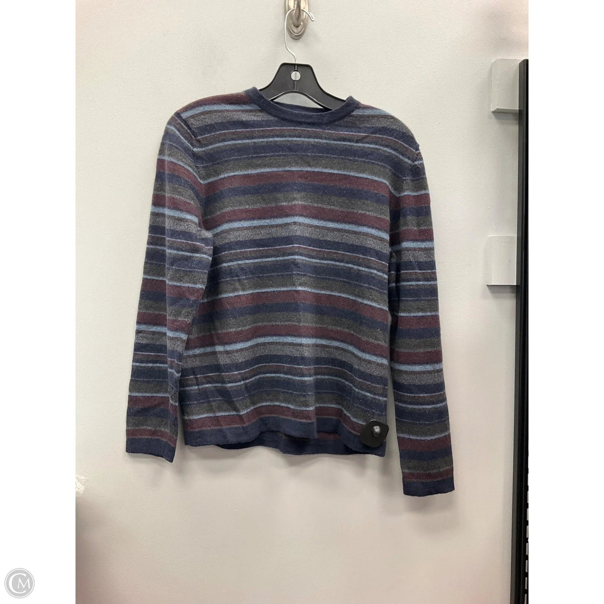 Sweater By Eddie Bauer In Striped Pattern, Size: M