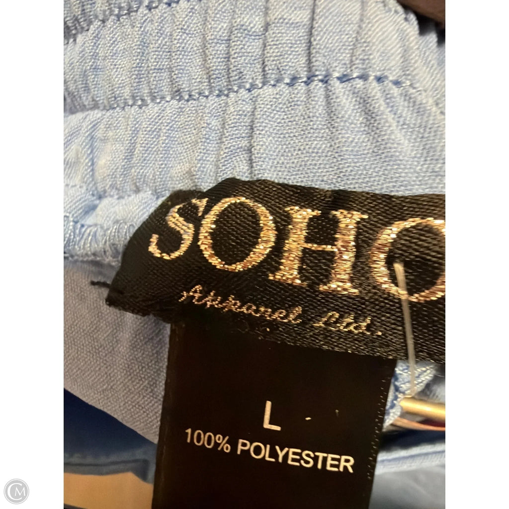 Pants Dress By Soho Apparel In Blue, Size: L