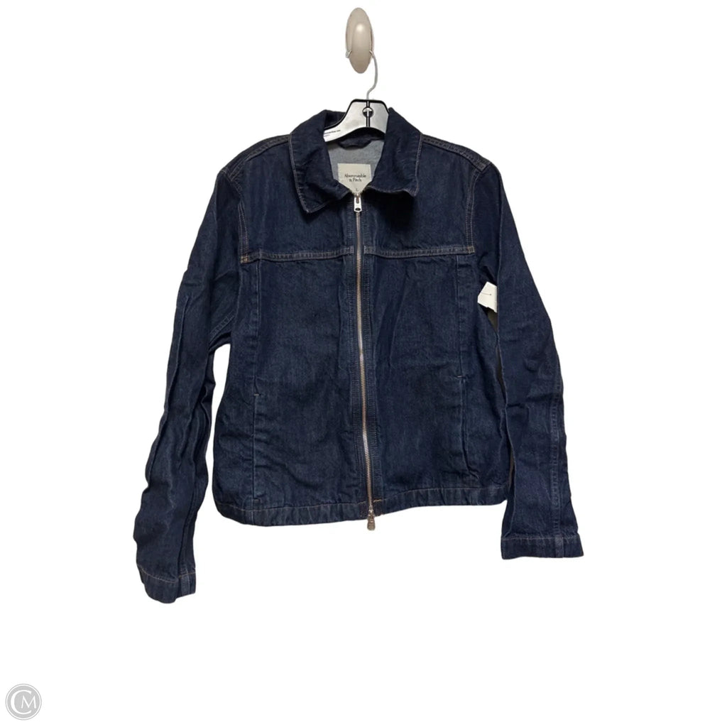 Jacket Denim By Abercrombie And Fitch In Blue Denim, Size: L