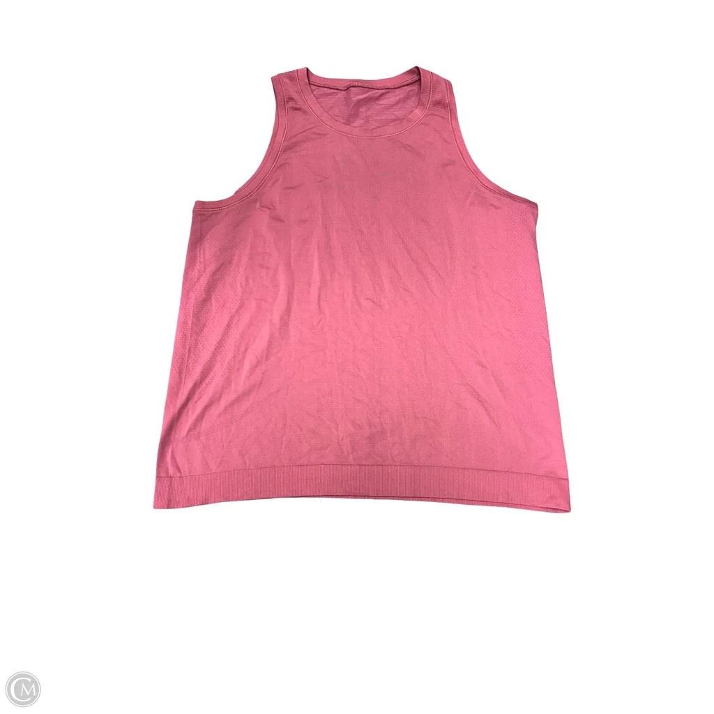 Athletic Tank Top By Lululemon In Pink, Size: 14