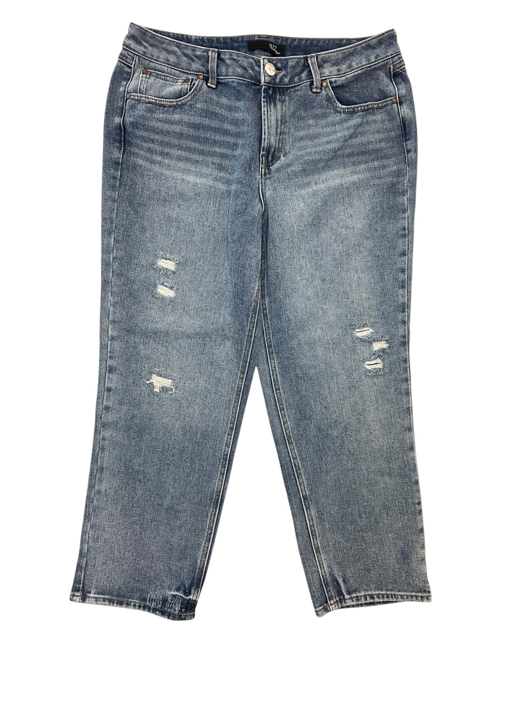 Jeans Straight By 1822 Denim In Blue Denim, Size:14