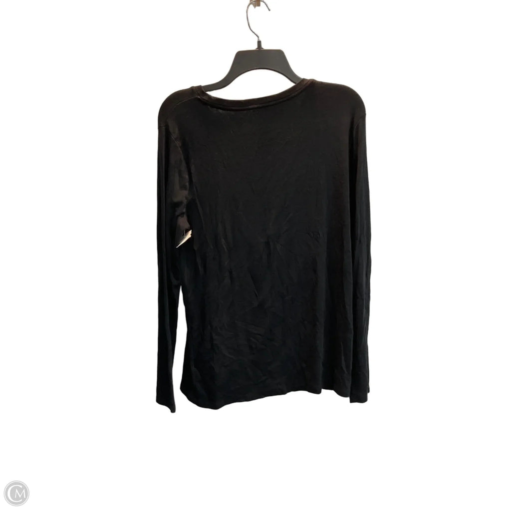 Top Long Sleeve Basic By A New Day In Black, Size: Xxl