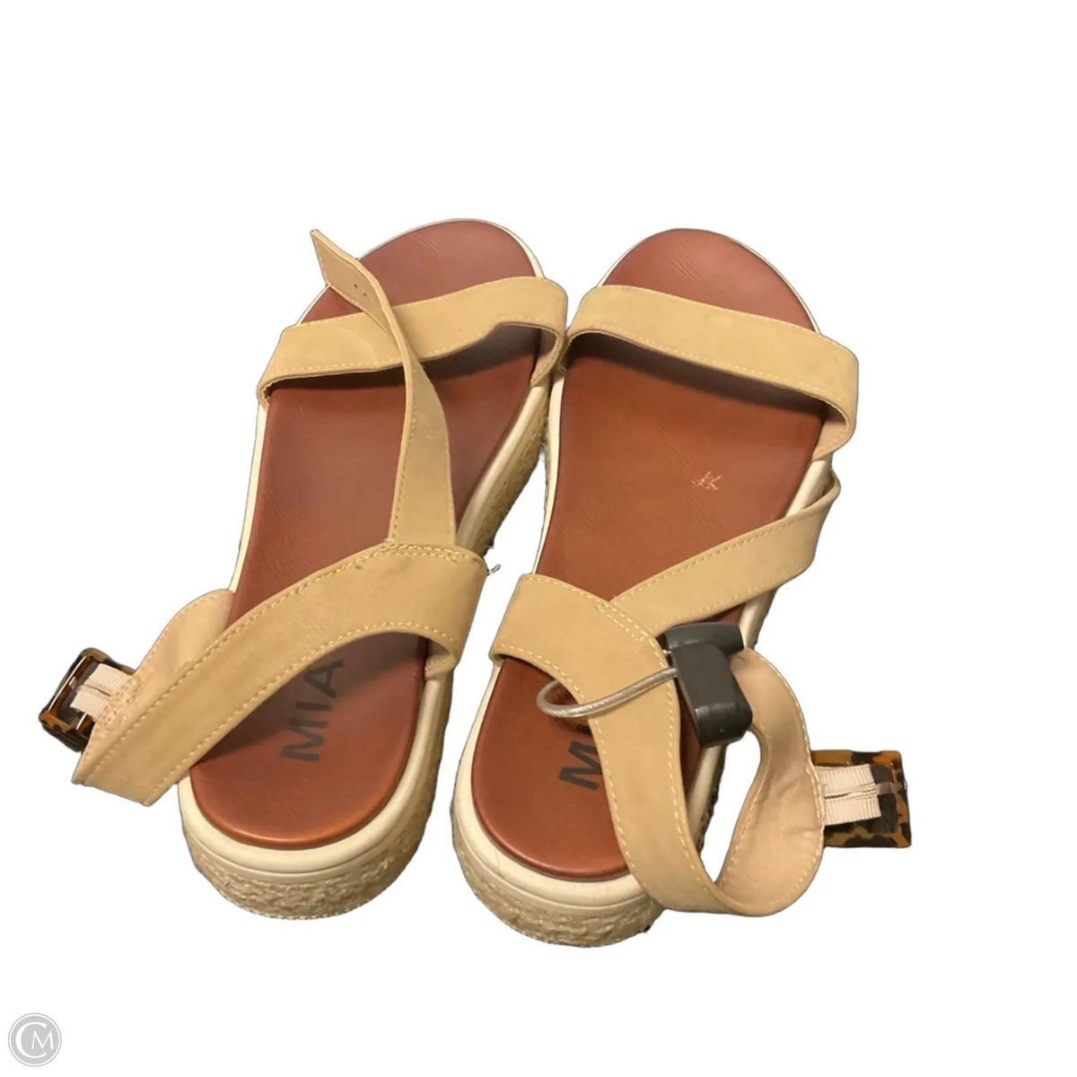 Sandals Flats By Mia In Tan, Size: 9.5
