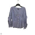 Top Long Sleeve By Dkny In Striped Pattern, Size: Xl