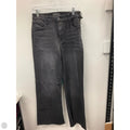 Jeans Wide Leg By Kut In Black Denim, Size: 0