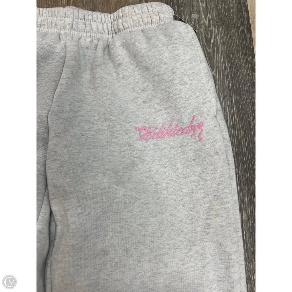 Athletic Pants By Edikted In Grey, Size: Xs