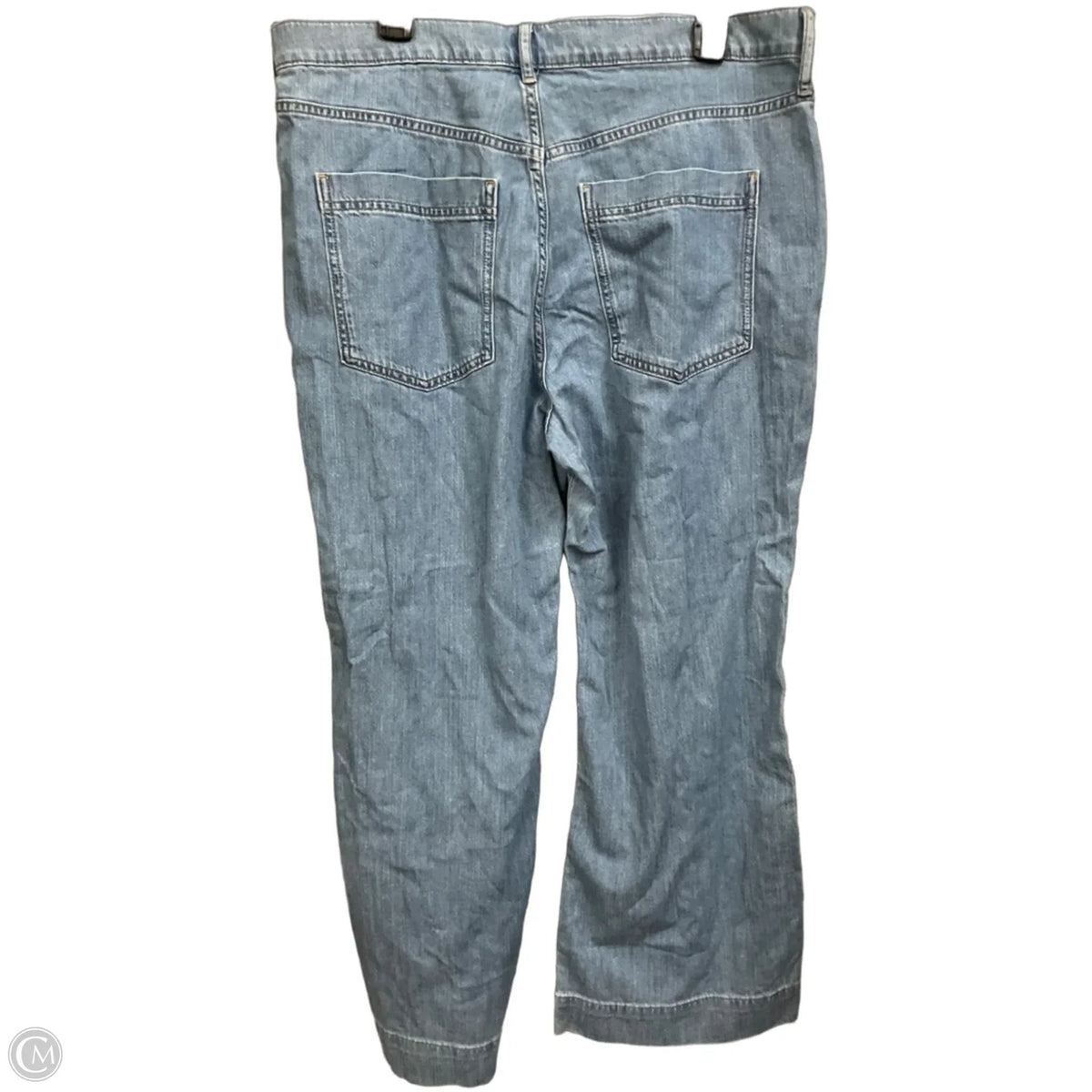 Jeans Wide Leg By J. Crew In Blue Denim, Size: 14p