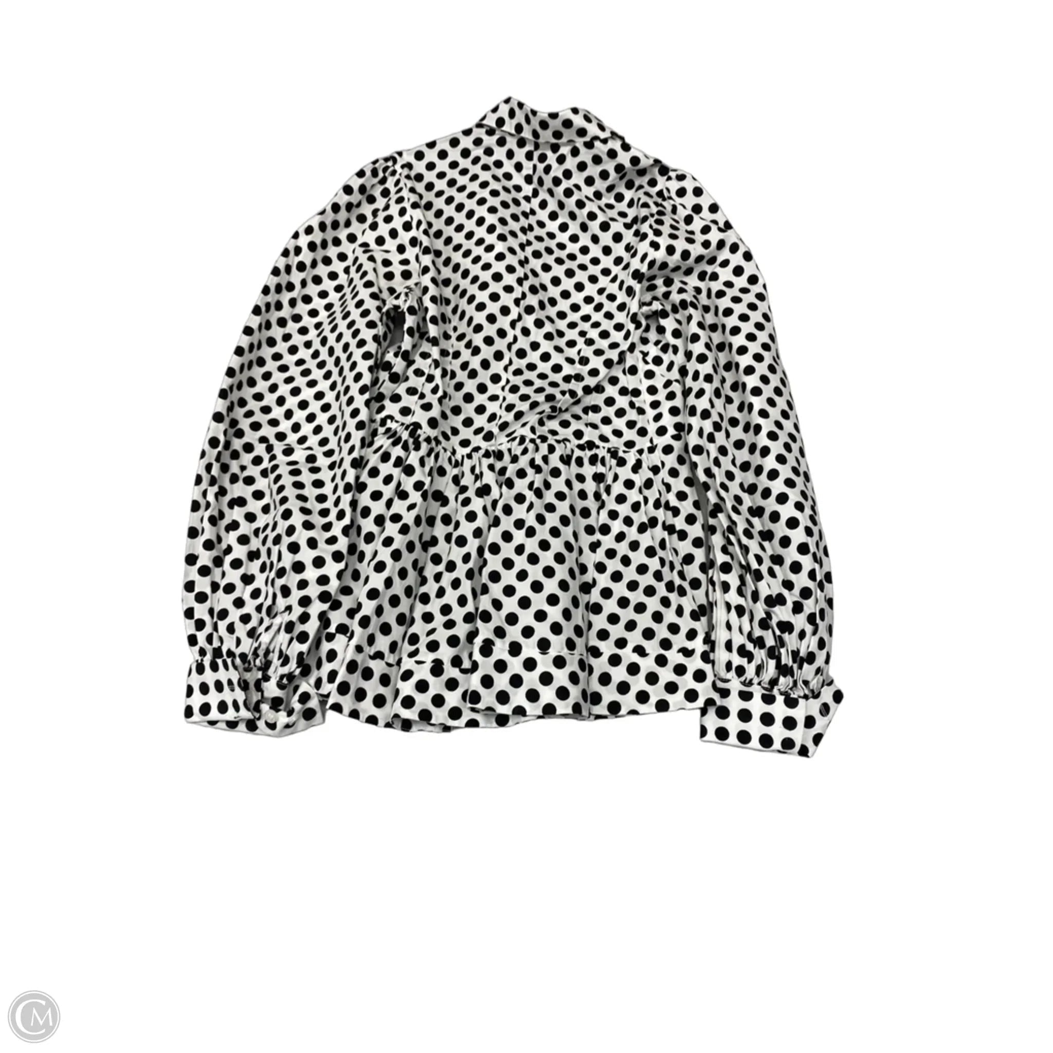 Top Long Sleeve By Greyson In Polkadot Pattern, Size: Xs
