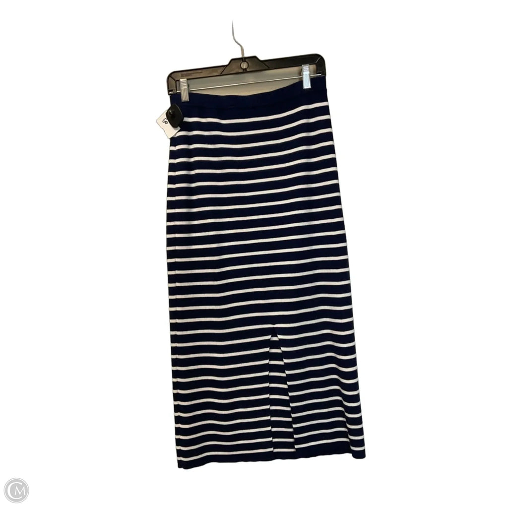 Skirt Maxi By Freshman In Striped Pattern, Size: L